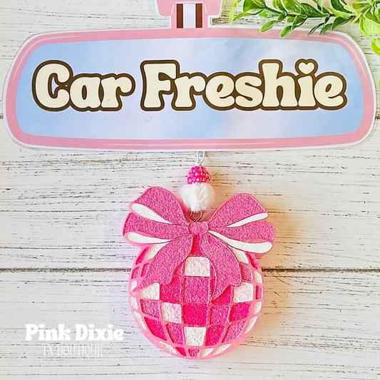 Pink Coquette Disco Ball Freshie-Sol De Janeiro