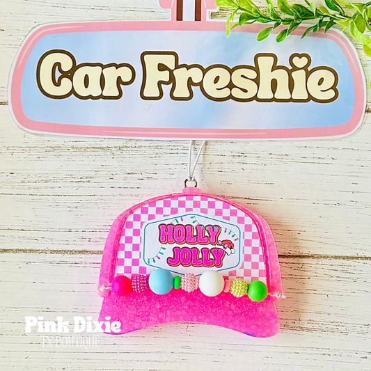 "Holly Jolly" Trucker Hat Freshie-Bombshell