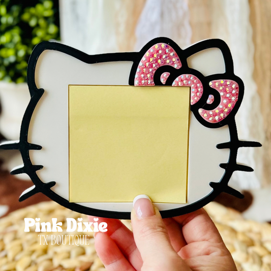Hello Kitty Bedazzled Bow Sticky Note Holder!