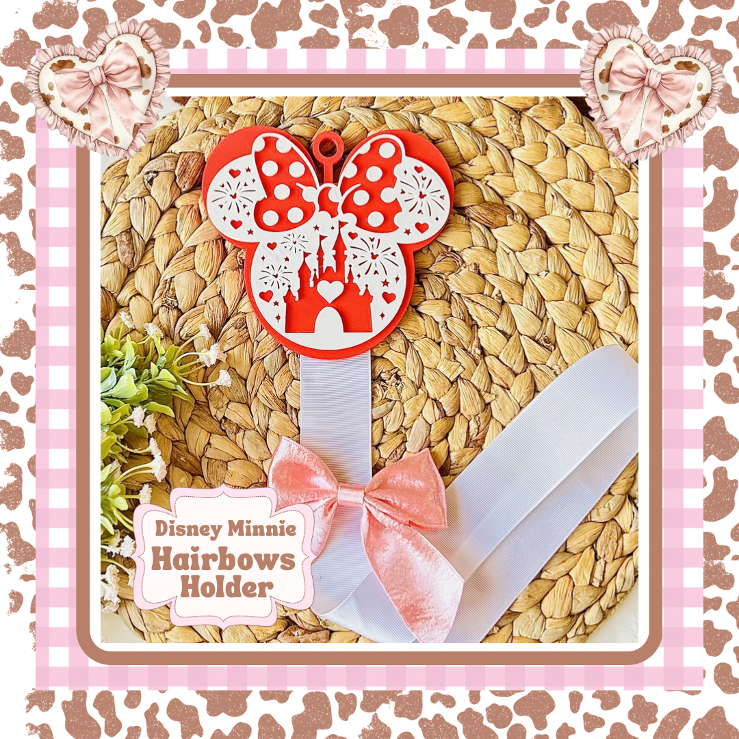 Adorable Minnie Shaped Ears Hairbow Holder!