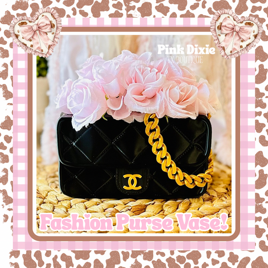 Fashion Purse Shaped Vase/Planter!