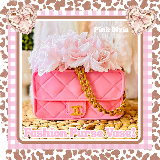 Fashion Shaped Purse Vase/Planter!