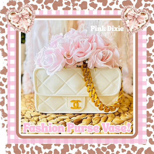 Fashion Shaped Purse Vase/Planter!