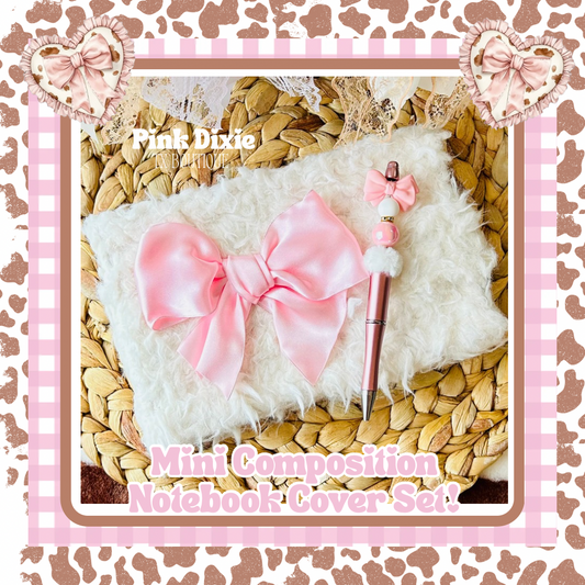 Custom Mini Composition Notebook Cover+Pen Set