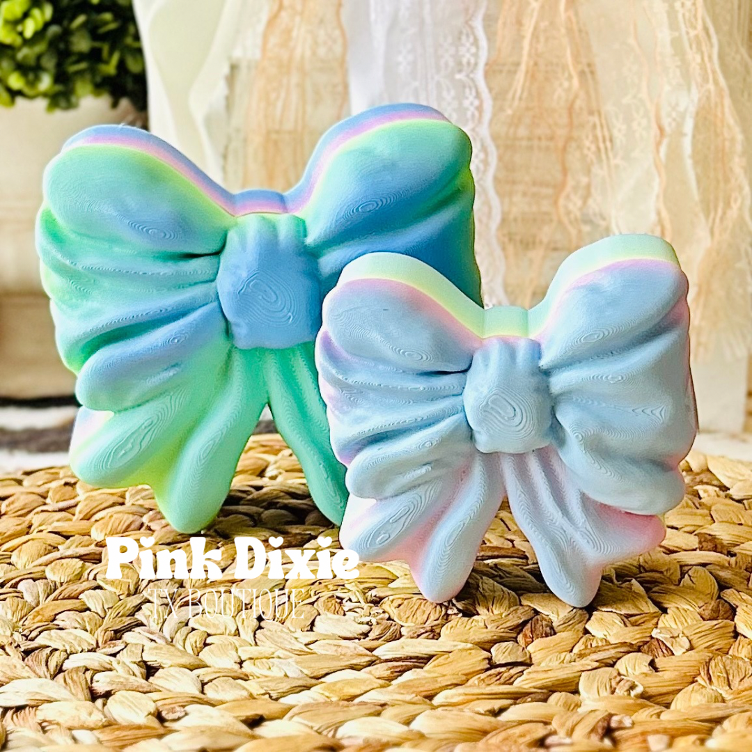 Multi Pastel Dainty Bow Storage Container Box