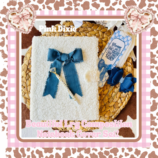 Beautiful Lrg Composition Notebook Cover Set!