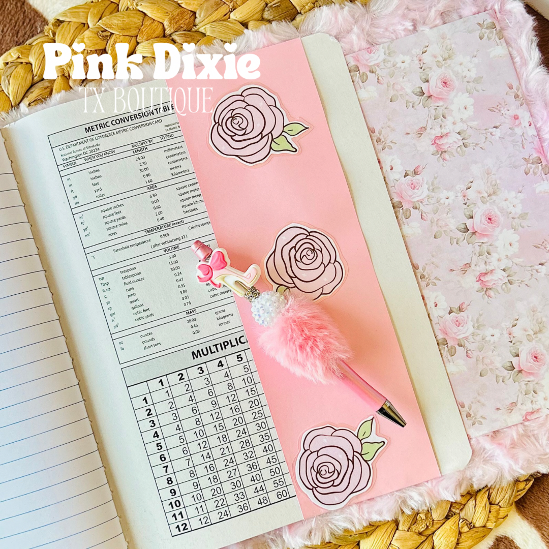 Lovely Composition Notebook Cover Stationary Set!
