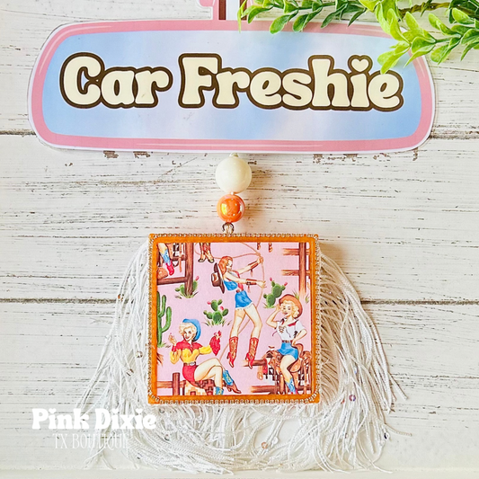 Vintage Cowgirls Freshie-Pink Sugar
