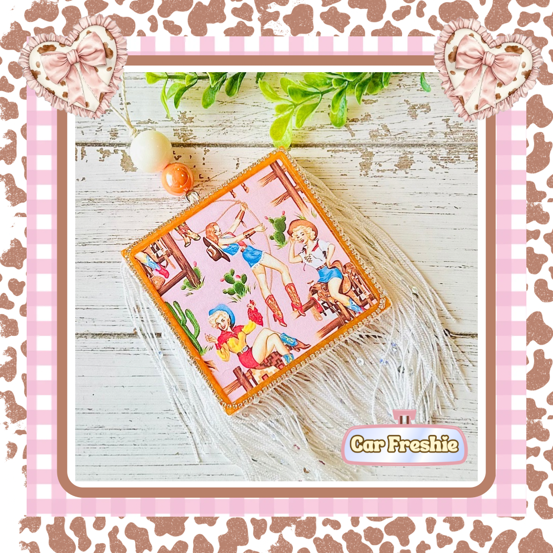 Vintage Cowgirls Freshie-Pink Sugar