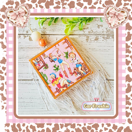 Vintage Cowgirls Freshie-Pink Sugar