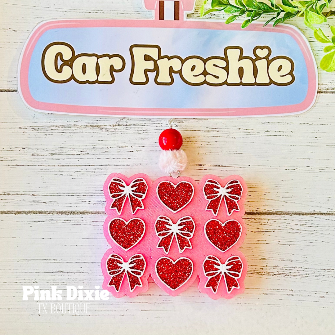 Red Hearts & Bows Freshie-Sol De Janiero