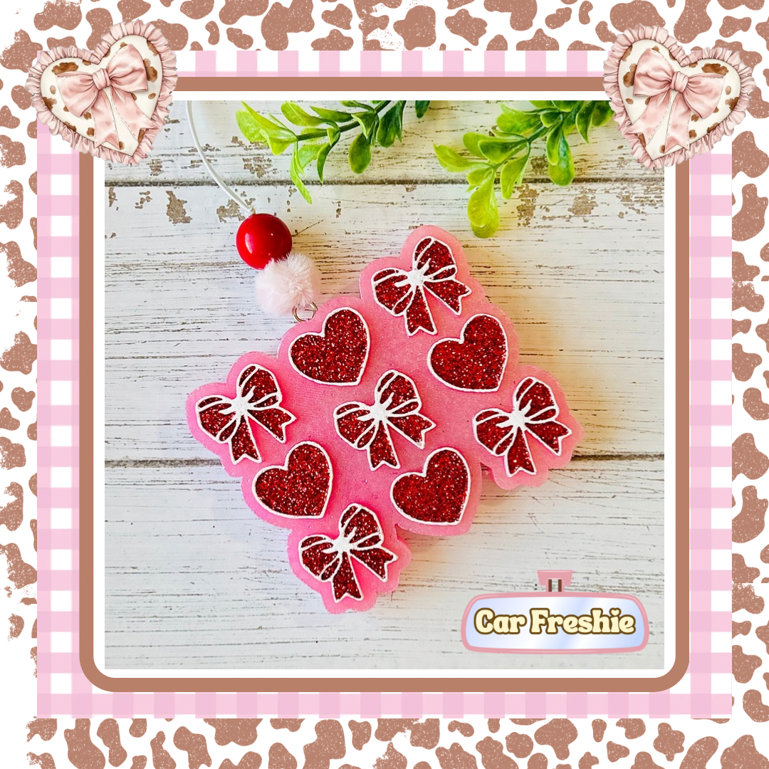 Red Hearts & Bows Freshie-Sol De Janiero