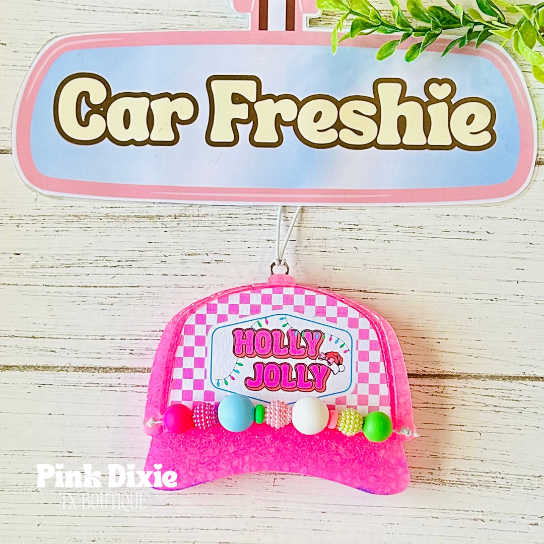 "Holly Jolly" Trucker Hat Freshie-Bombshell