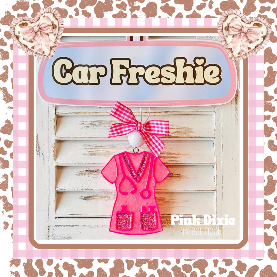 Nurse Scrub Top Freshie-Pink Sugar