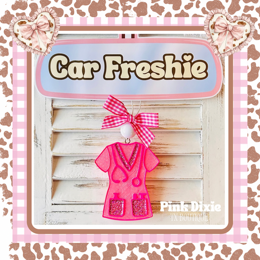 Nurse Scrub Top Freshie-Pink Sugar