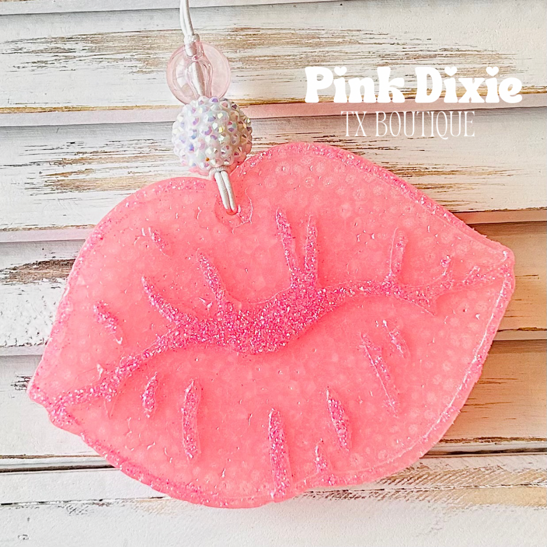Pink Glitter Lips Freshie-Cowgirl Britches