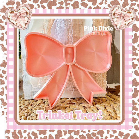 Coquette Bow Shape Trinket Tray