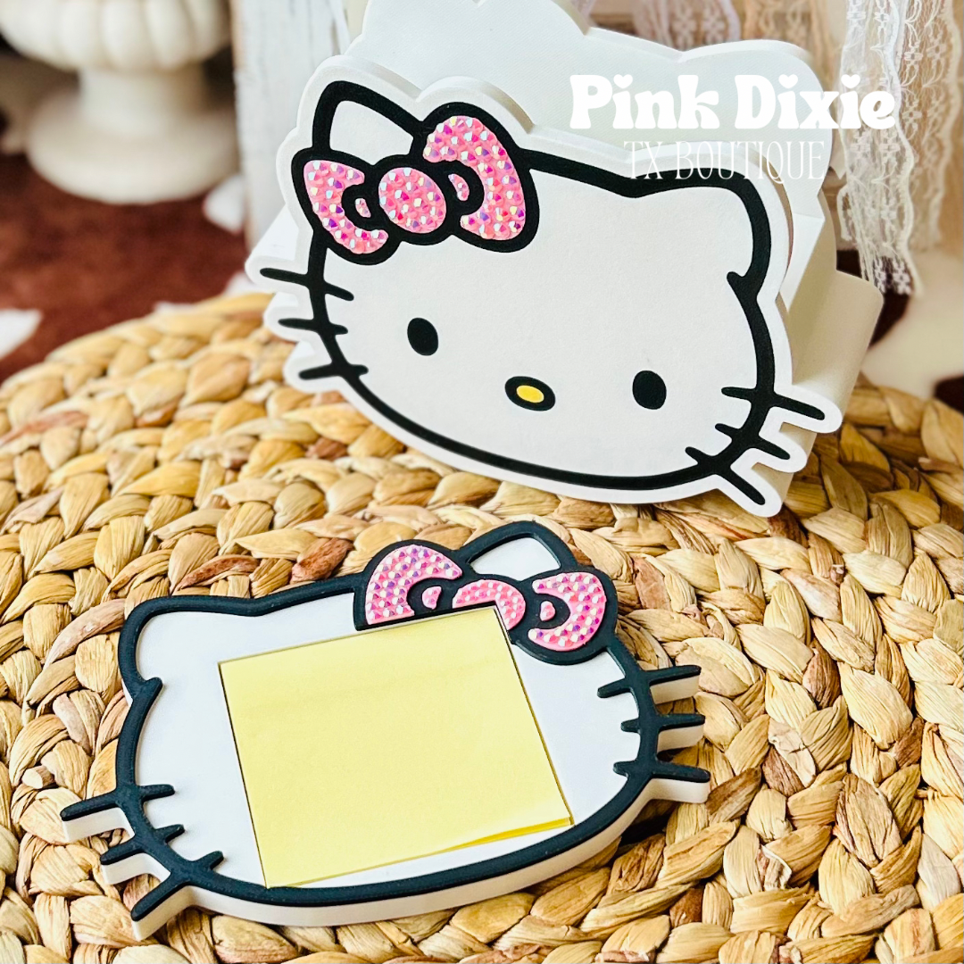 Hello Kitty Bedazzled Bow Sticky Note Holder!