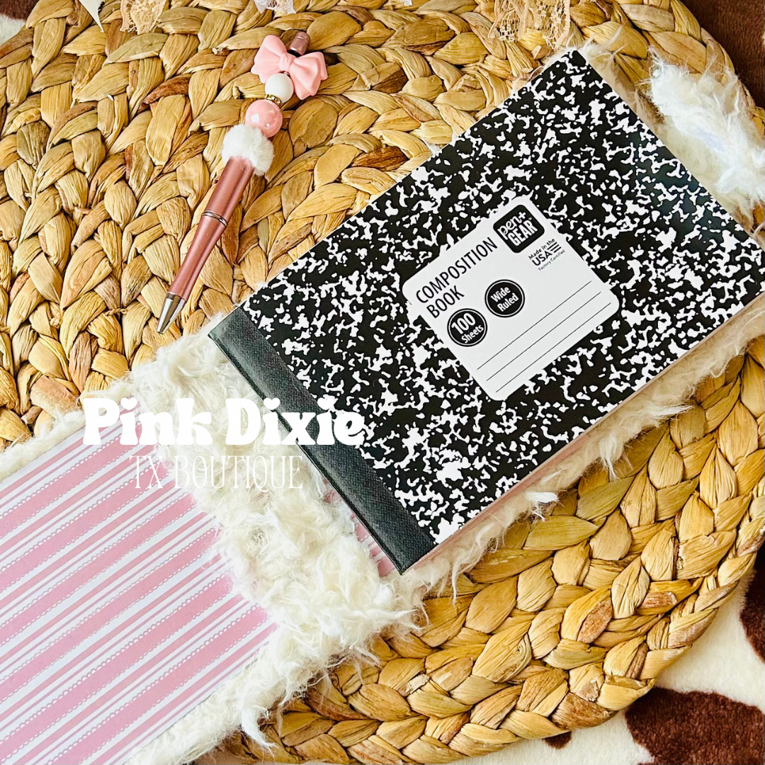 Custom Mini Composition Notebook Cover+Pen Set